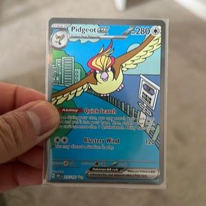 Pidgeot EX 225/197 Full Art NM/M Obsidian Flames Pokemon Card